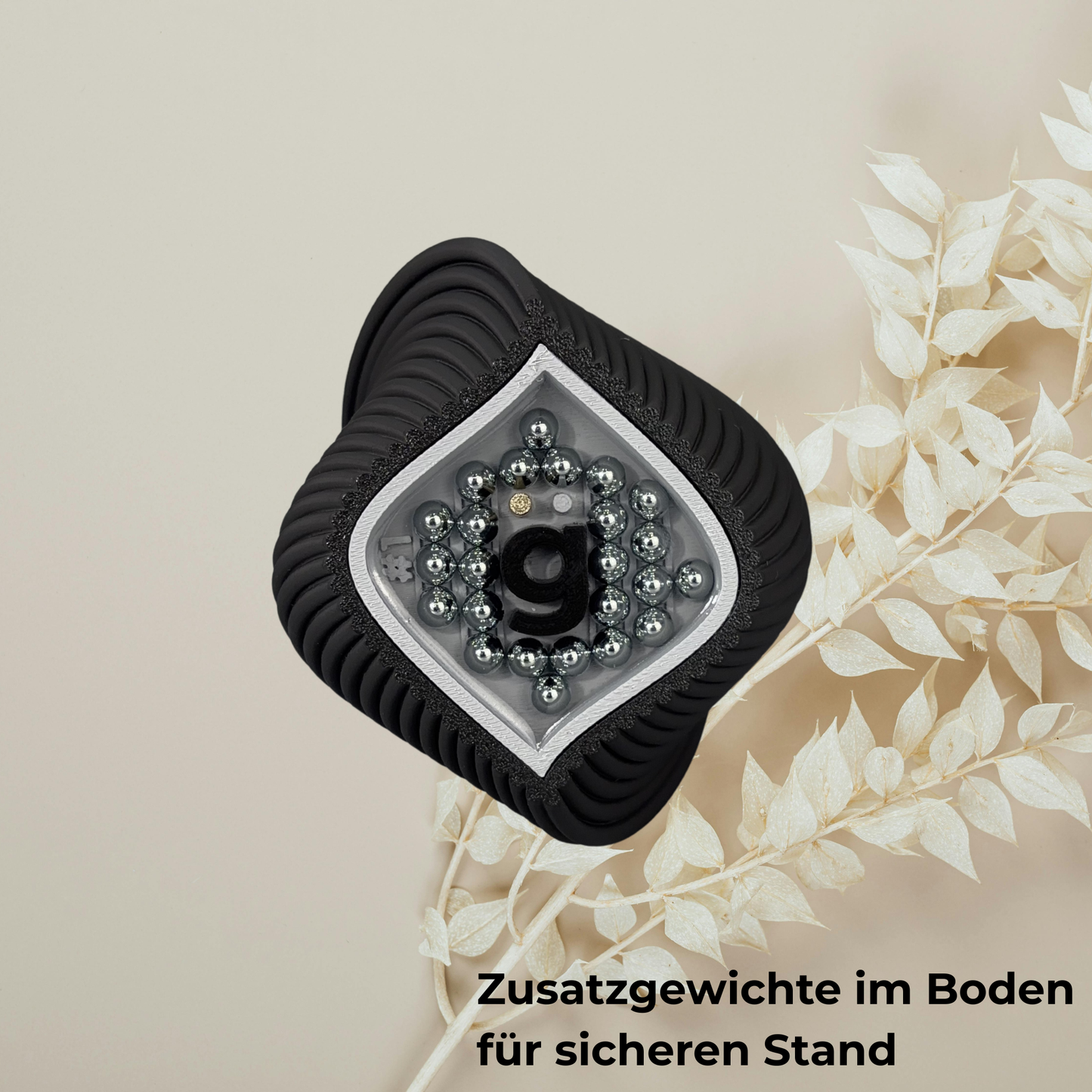 Skulpturale Designvase mit NFC & stabilem Stand