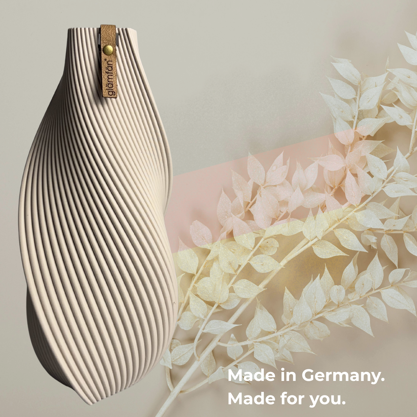 #1 Skulpturale Designvase mit NFC & stabilem Stand