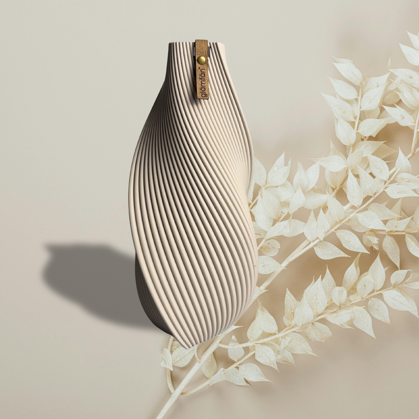 Skulpturale Designvase mit NFC & stabilem Stand