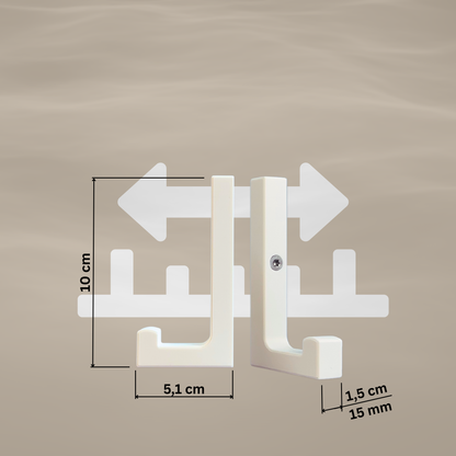 glämfän® Essential Haken kurz Weiß