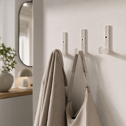 glämfän® Glamour Haken kurz Weiß / Silber
