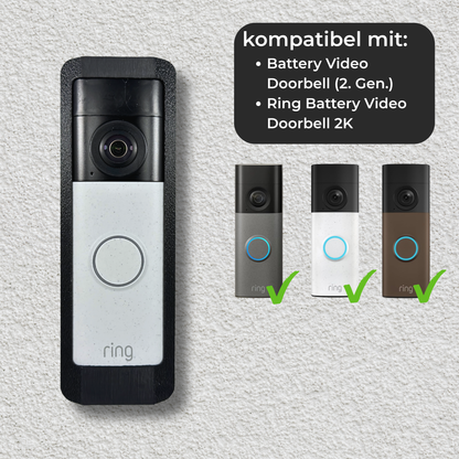 Wandhalterung schwarz, für Ring Battery Video-Türklingel 2K / 2K Plus / 4K Pro / 2.Generation