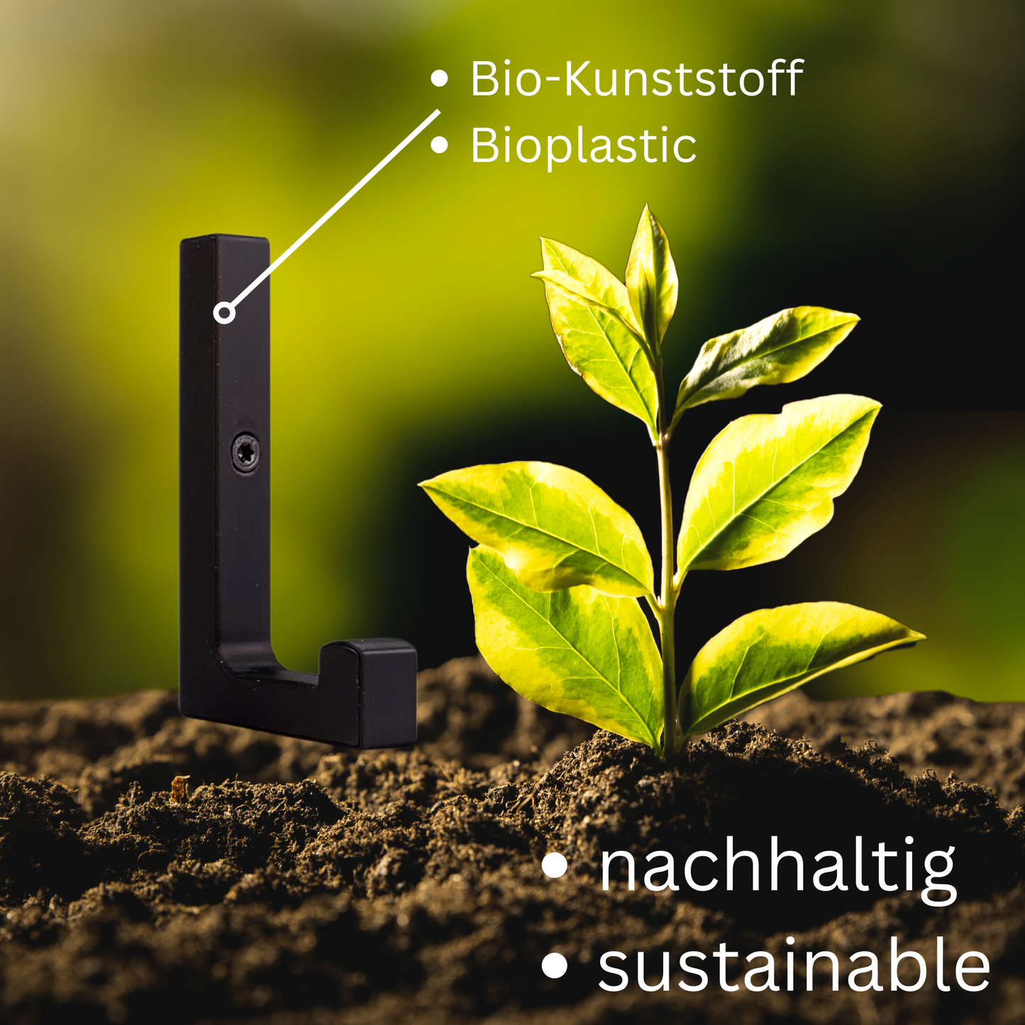 glämfän® Essential Haken kurz Schwarz