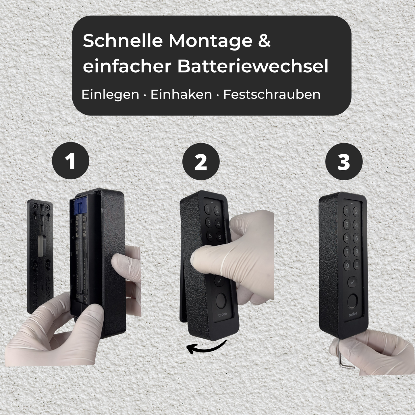Wandhalterung für Tedee Keypad PRO
