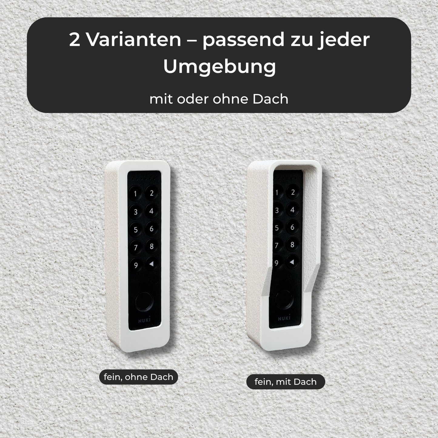 Wandhalterung weiß, für Nuki Keypad 2 und NFC