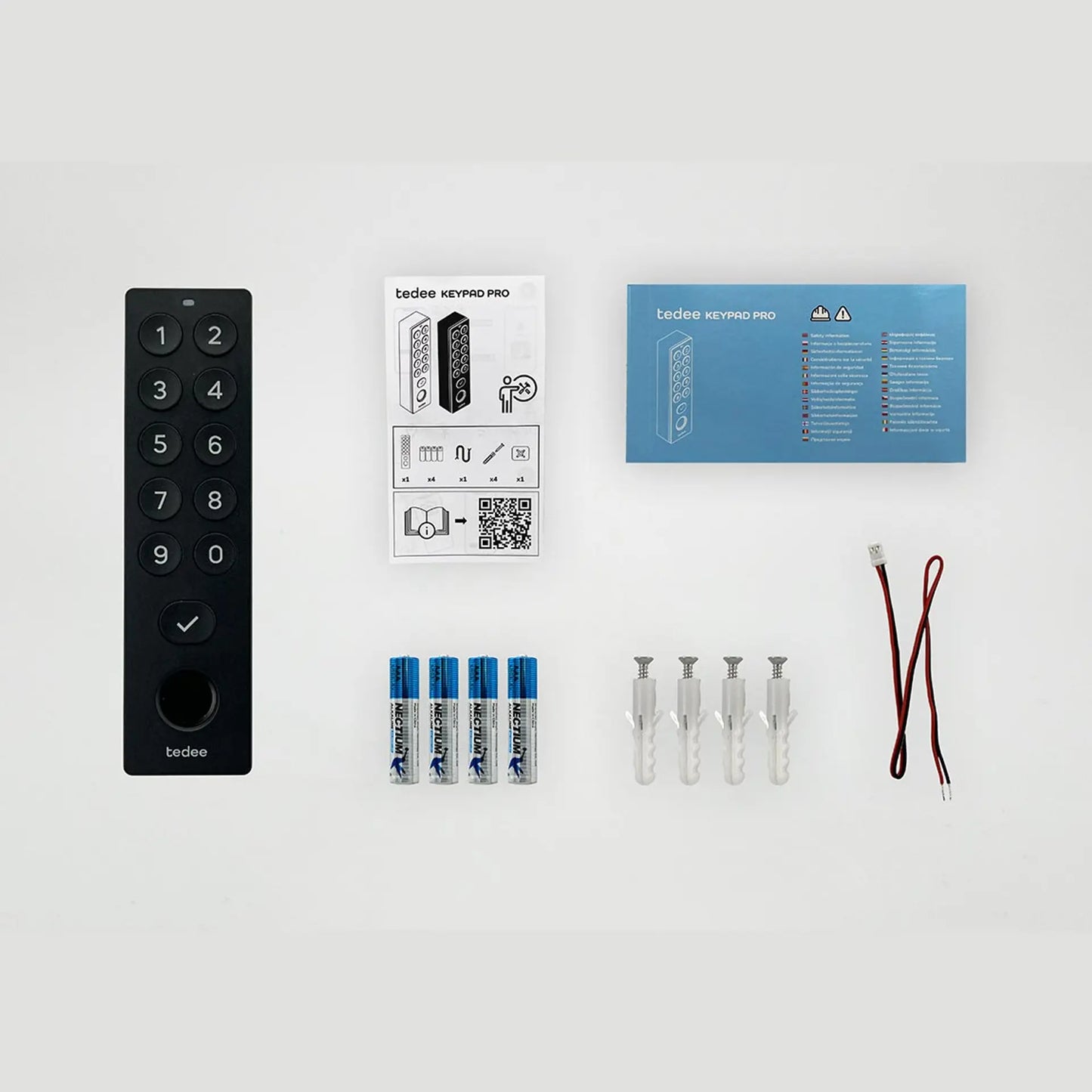 Tedee Keypad PRO – Schlüsselloser Zugang per PIN oder Fingerabdruck