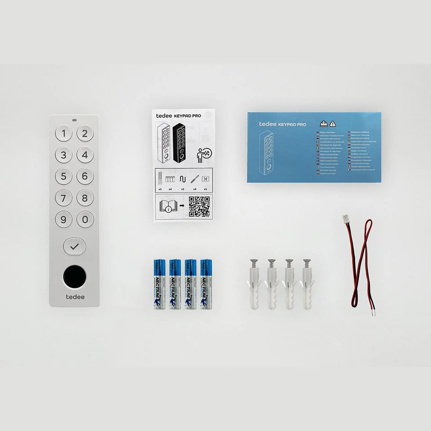 Tedee Keypad PRO – Schlüsselloser Zugang per PIN oder Fingerabdruck